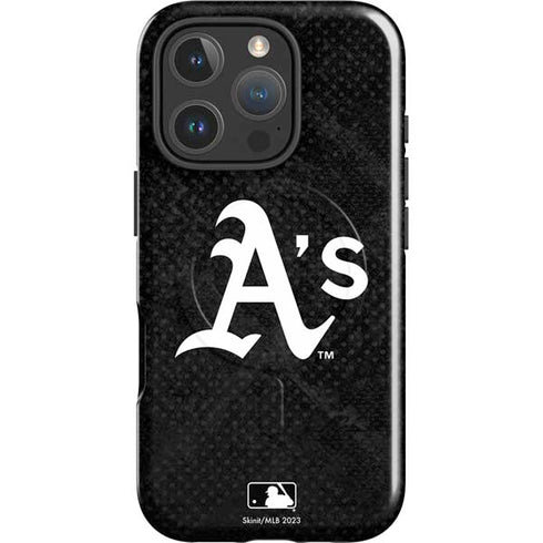 MLB Oakland Athletics Dark Wash iPhone 16 Pro Max Magsafe Impact Case